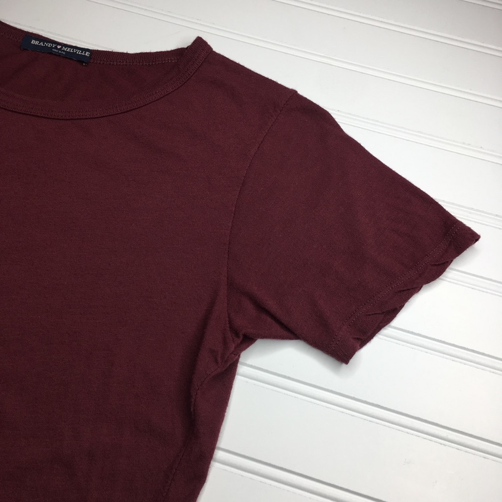 Brandy Melville Red and Dark Gray Crop 2 set - Picture 6 of 8